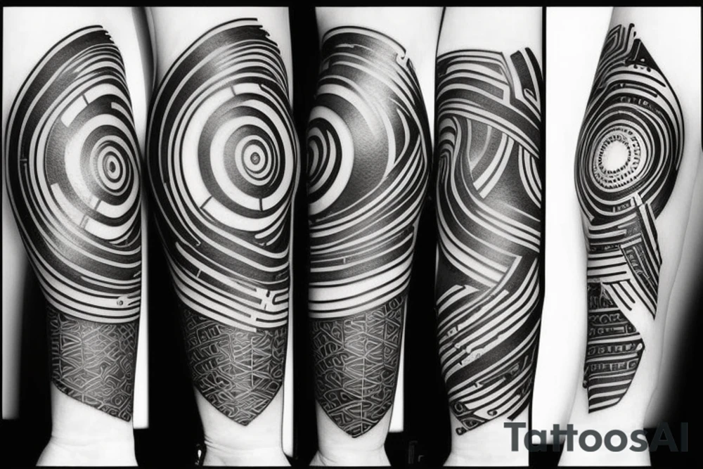 Make an drum and bass music tatoo for my forearm tattoo idea