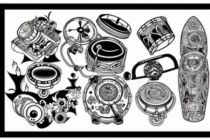 drum and bass music tatoo for my forearm tattoo idea