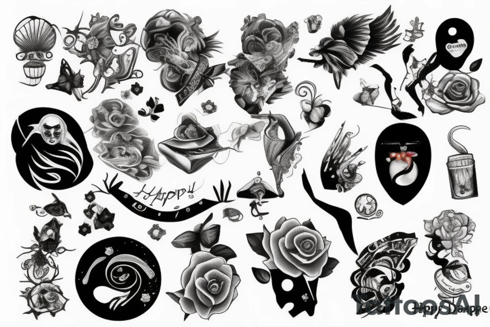 Happy tattoo idea