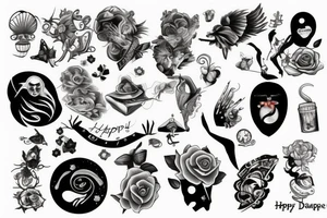 Happy tattoo idea
