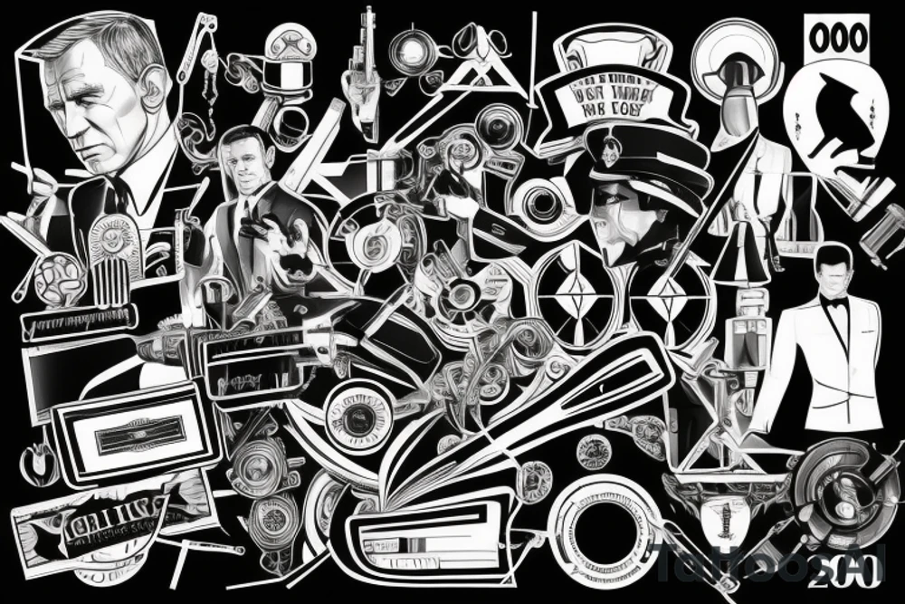 James bond, 007 tattoo idea