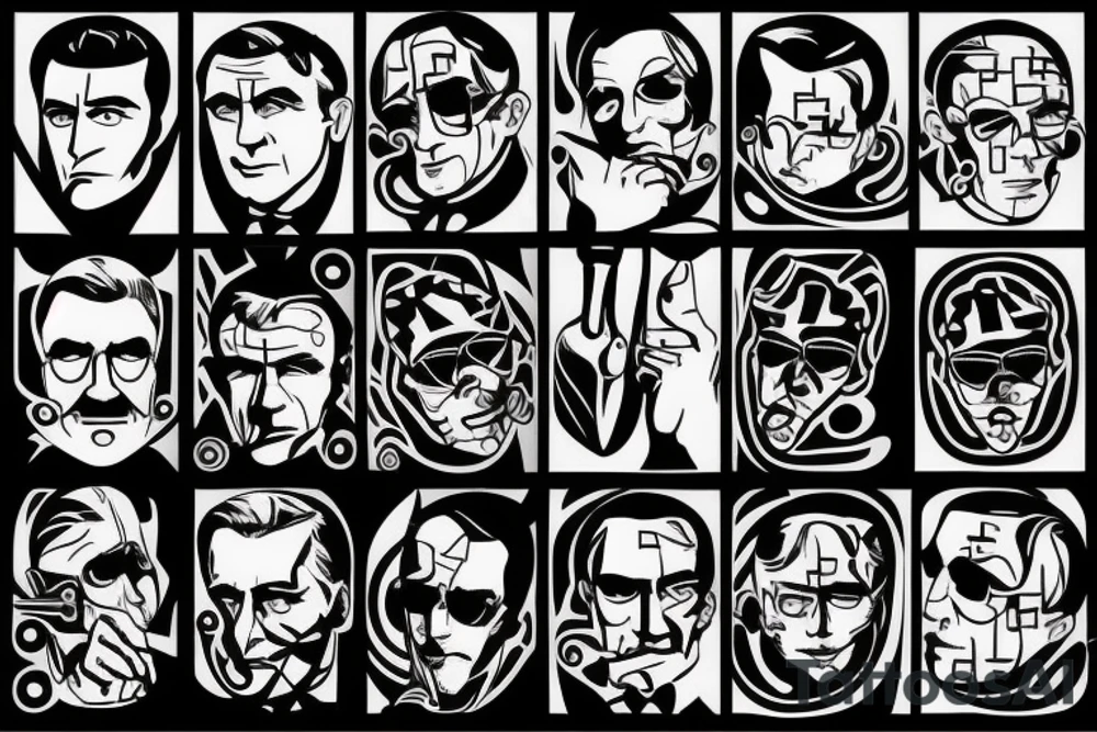 James bond, only 007 numbers tattoo idea