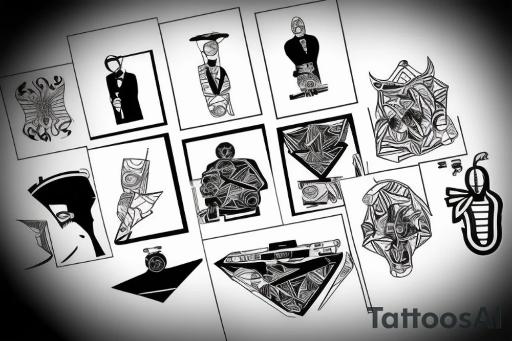 James bond, only 007 numbers tattoo idea