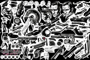 James Bond, Gun Barrel, including 007 numbers tattoo idea