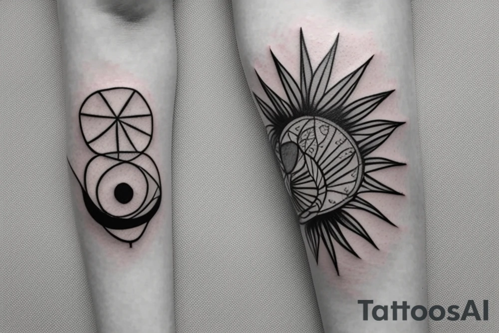Hilma af klint inspired tattoo for underarm tattoo idea