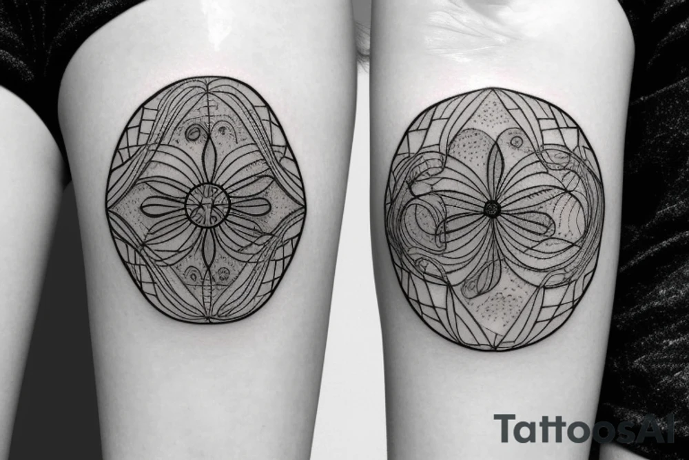 Hilma af klint inspired tattoo for underarm tattoo idea