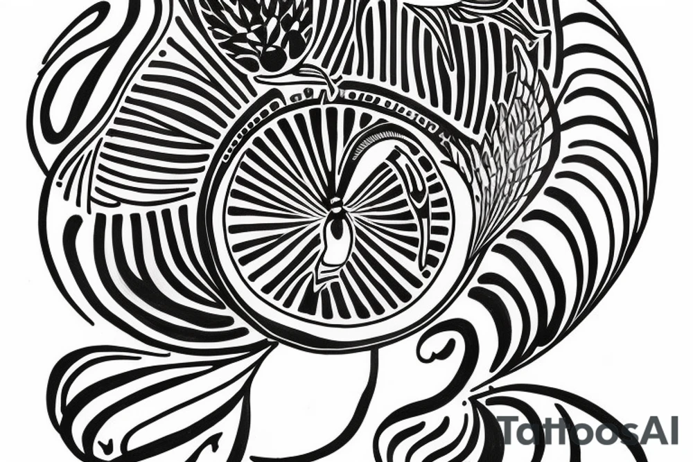 Hilma af klint inspired tattoo for underarm tattoo idea