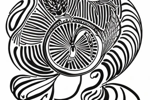 Hilma af klint inspired tattoo for underarm tattoo idea