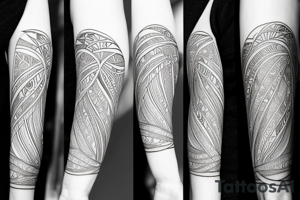 Hilma af klint inspired tattoo for underarm tattoo idea