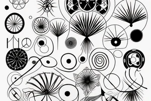 Hilma af klint inspired tattoo for underarm tattoo idea