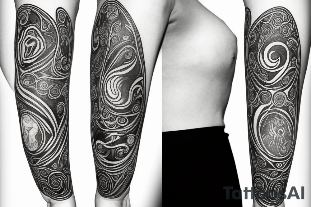 Hilma af klint altar piece painting inspired tattoo for underarm tattoo idea