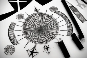 Hilma af klint altar piece painting inspired tattoo for underarm tattoo idea