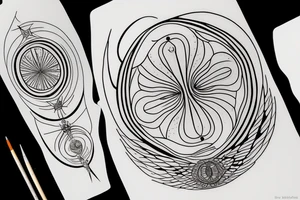 Hilma af klint altar piece painting inspired tattoo for underarm tattoo idea