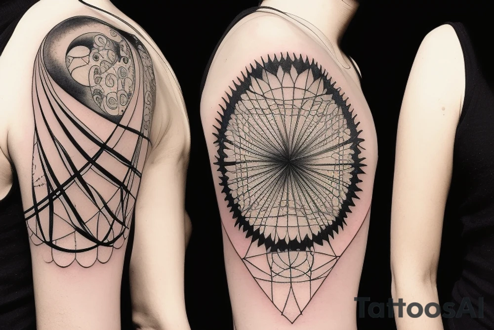 Hilma af klint altar piece painting inspired tattoo for underarm tattoo idea