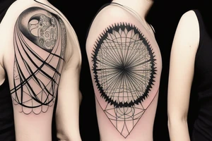 Hilma af klint altar piece painting inspired tattoo for underarm tattoo idea