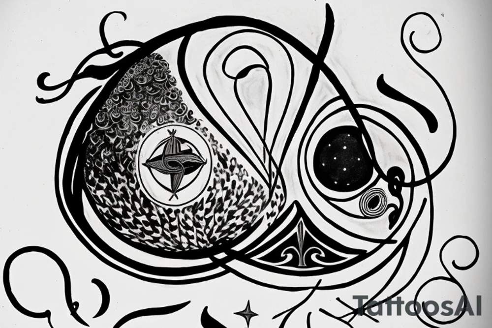 Hilma af klint altar piece painting inspired tattoo for underarm tattoo idea