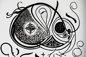 Hilma af klint altar piece painting inspired tattoo for underarm tattoo idea