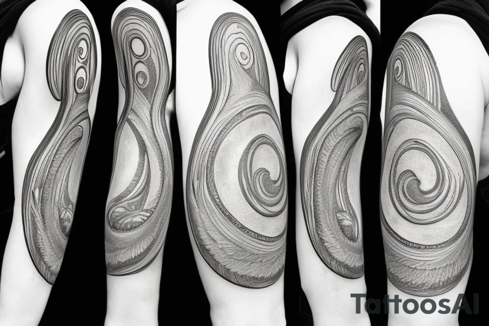 Hilma af klint altar piece painting inspired tattoo for underarm tattoo idea
