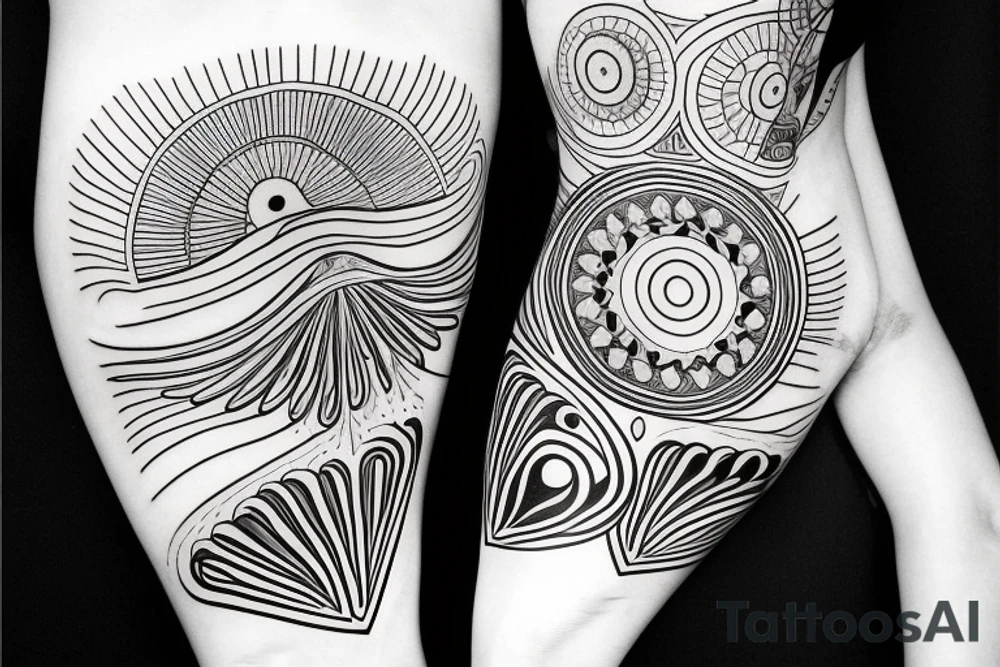 Hilma af klint altar piece painting inspired tattoo for underarm tattoo idea
