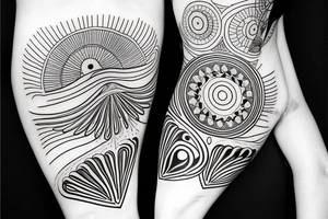 Hilma af klint altar piece painting inspired tattoo for underarm tattoo idea