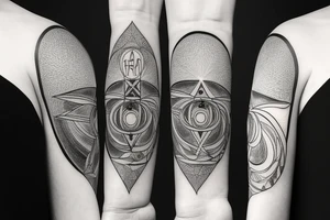 Hilma af klint altar piece painting inspired tattoo for underarm tattoo idea