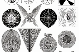Hilma af klint altar piece painting inspired tattoo for underarm tattoo idea