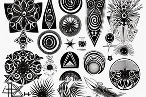 Hilma af klint "altar piece" tattoo for underarm tattoo idea