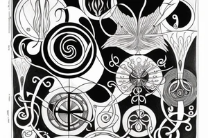 Hilma af klint rebirth tattoo for underarm tattoo idea