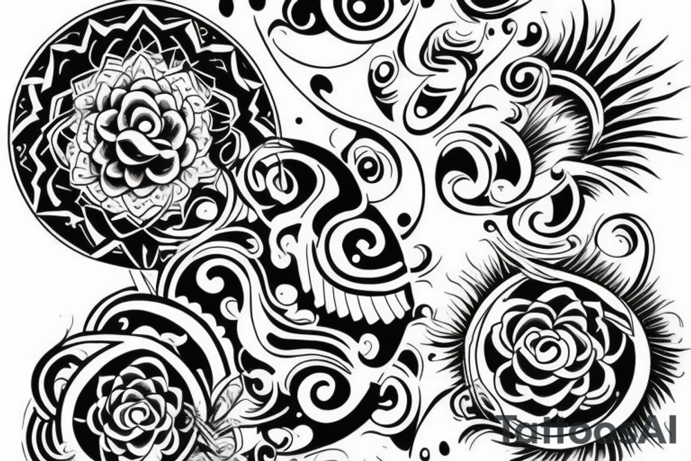 Tranquility tattoo for underarm tattoo idea