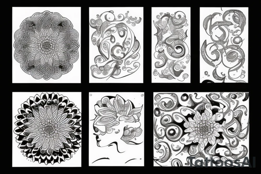 Tranquility and happiness tattoo idea