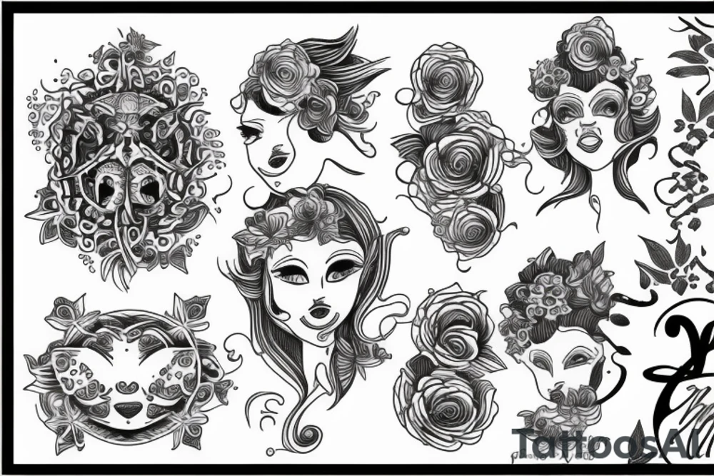 Tranquility and happiness tattoo idea