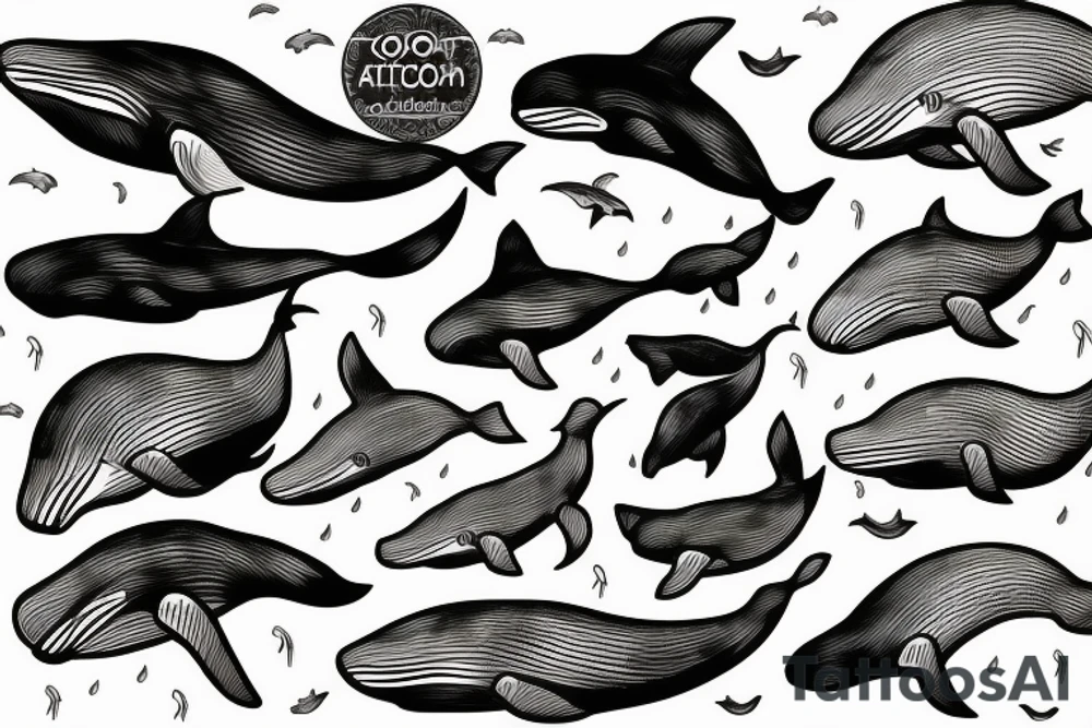 Whale tattoo idea