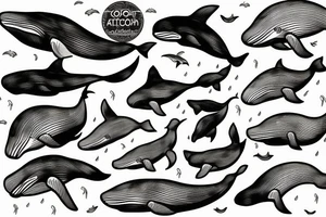 Whale tattoo idea