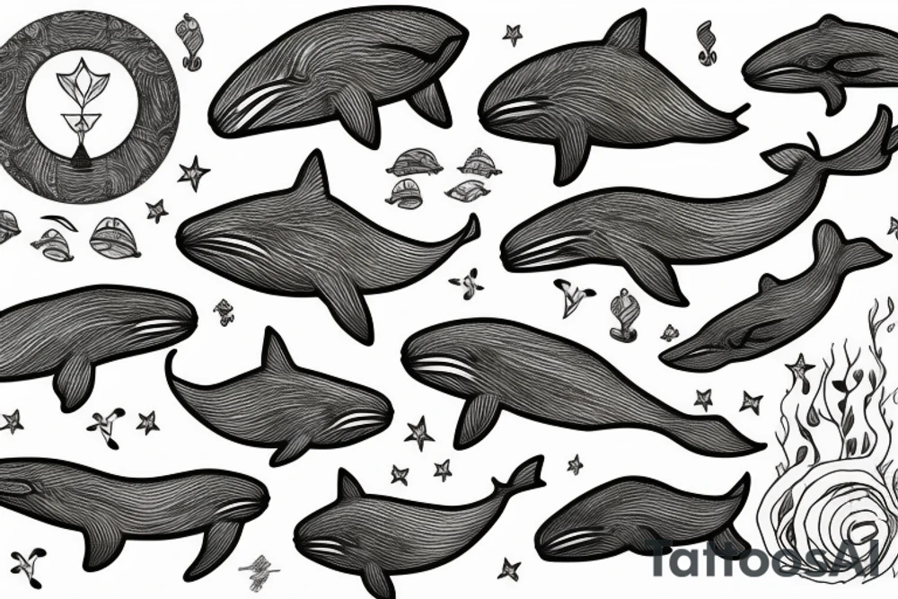 Whale tattoo idea