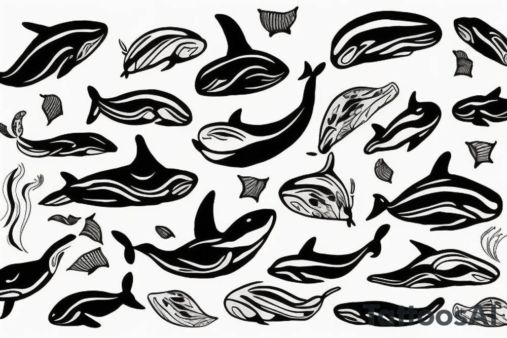 Whale tattoo idea