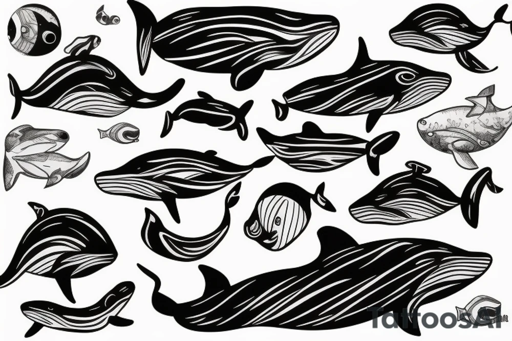 Whale tattoo idea