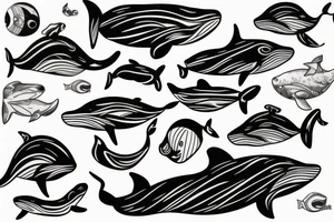 Whale tattoo idea