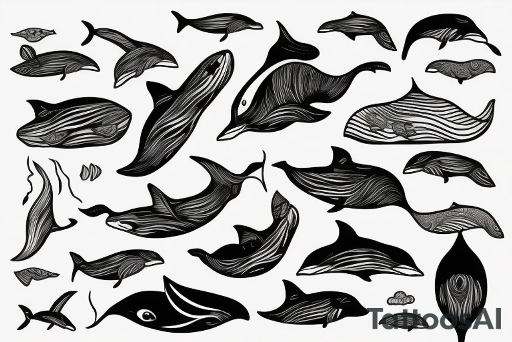 Whale tattoo idea