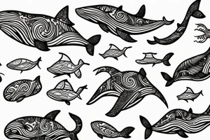 Whale tattoo idea