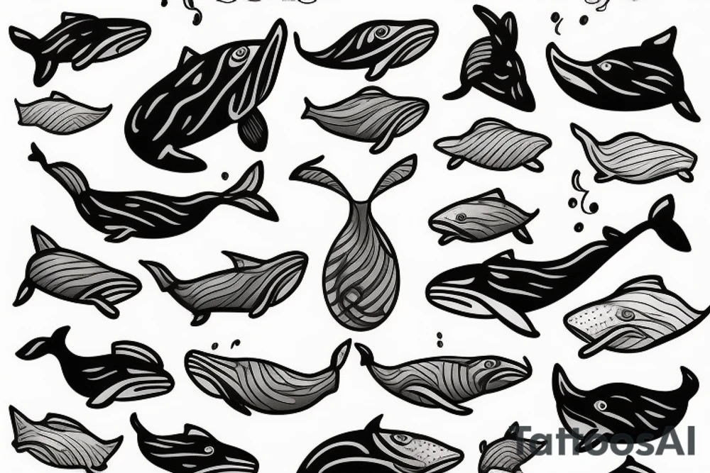 Whale tattoo idea