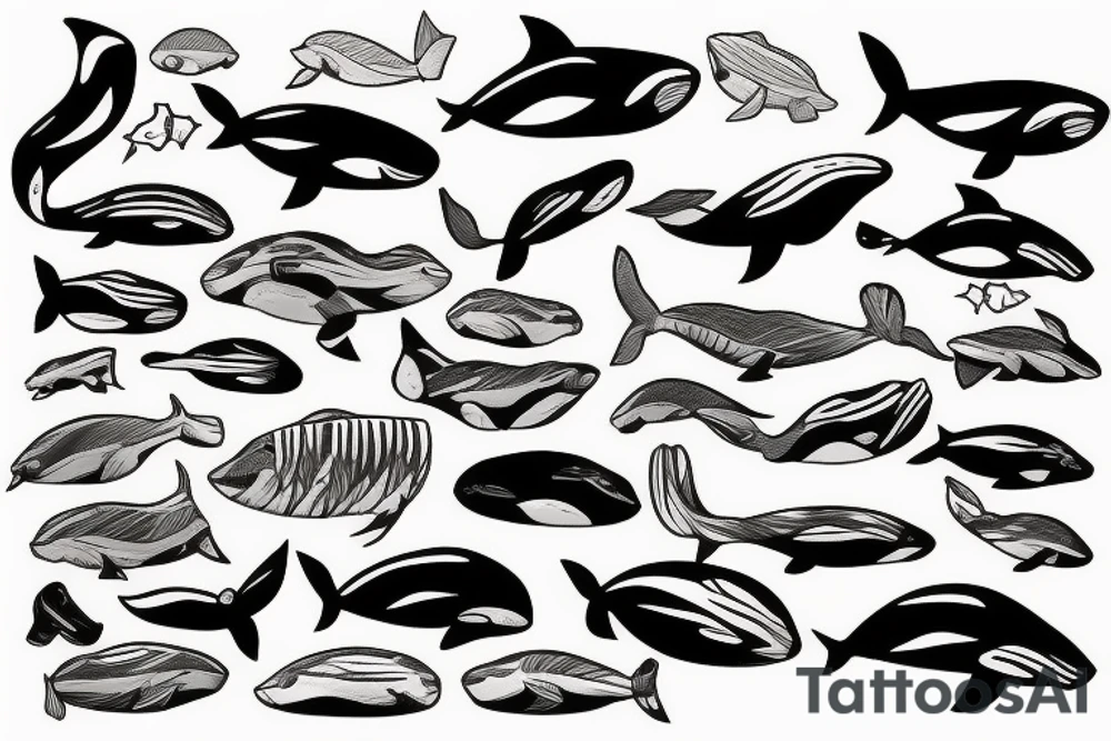 Whale tattoo idea