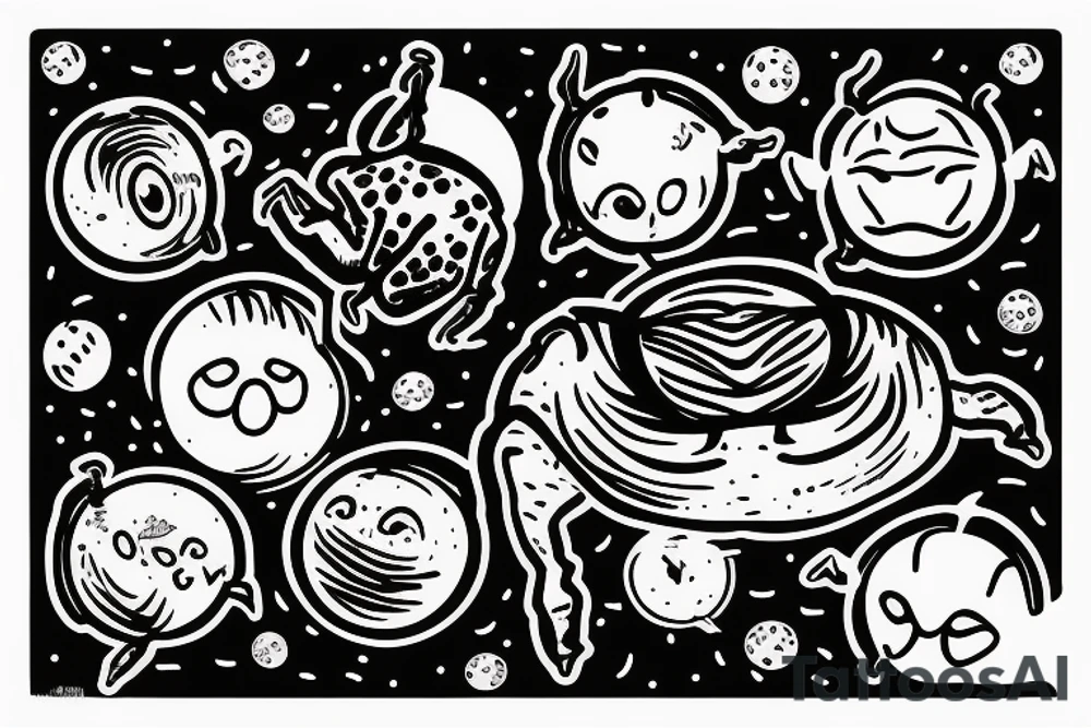 A dung beetle holding the sun tattoo idea