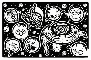 A dung beetle holding the sun tattoo idea