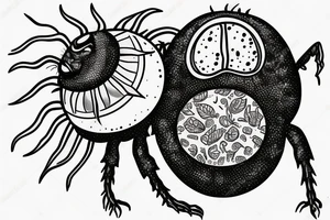 A dung beetle holding the sun tattoo idea