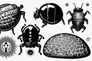 A dung beetle holding the sun tattoo idea