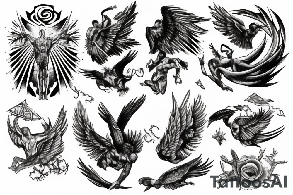 Icarus tattoo idea