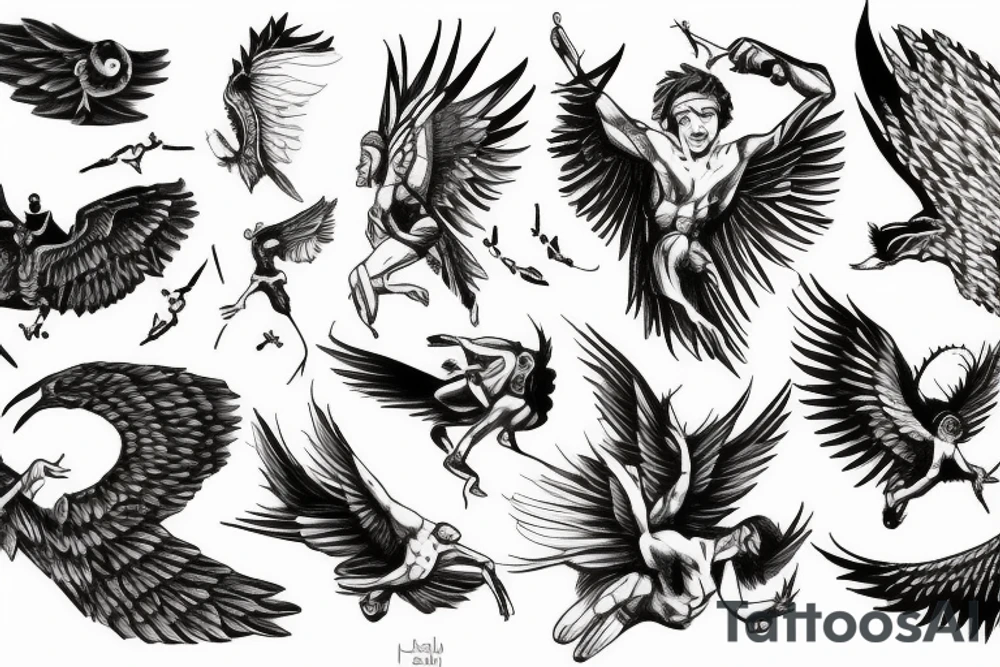 Icarus tattoo idea