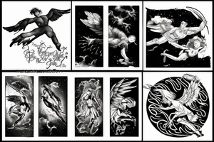 Icarus falling from the sky tattoo idea