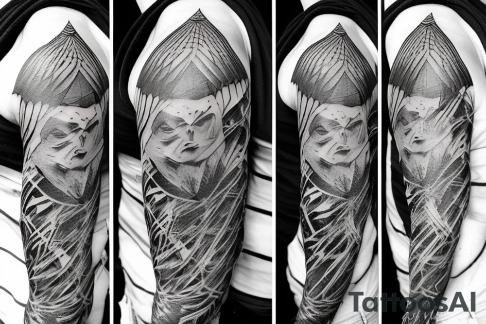 simple vulture detailed tattoo idea