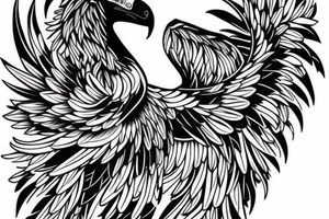 simple vulture detailed small full vulture tattoo idea